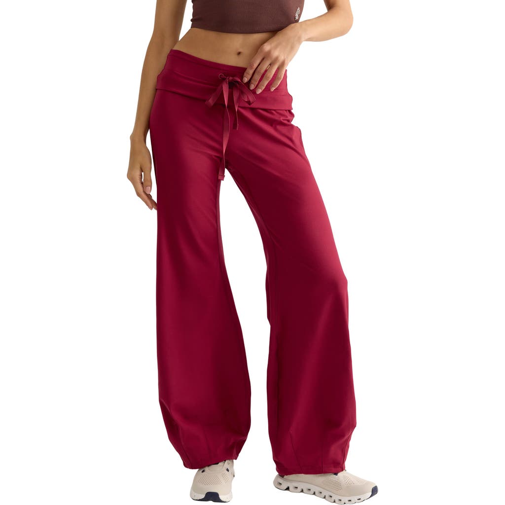 Free People FP Movement Quick Step Drawstring Flare Track Pants in Brick at Nordstrom Rack, Size X-Large