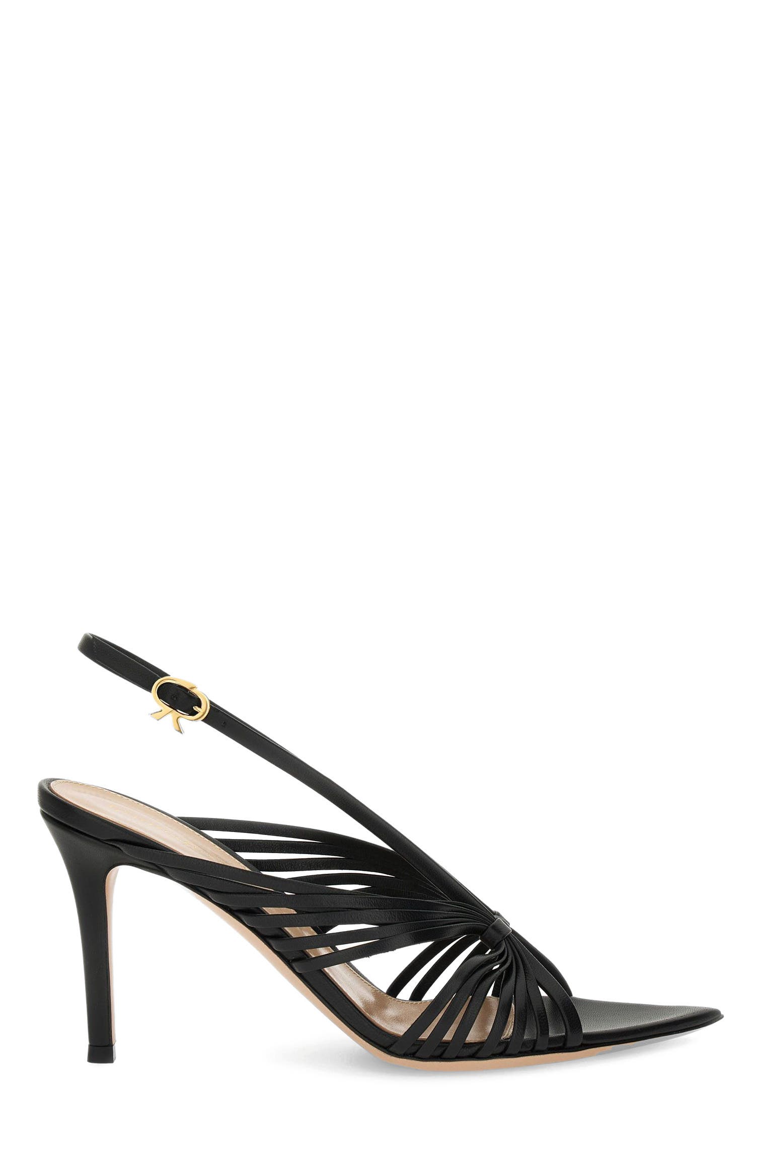 Gianvito Rossi Muse 85 Sandal, Main, color, Black Leather