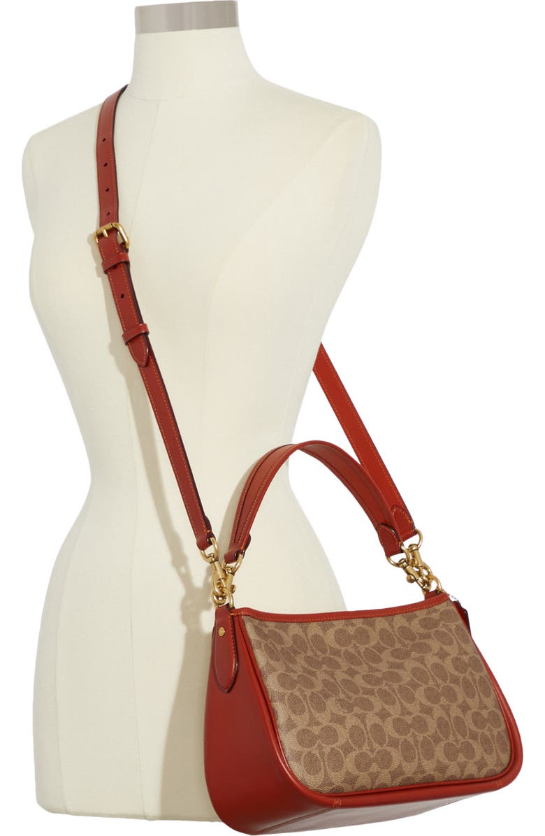 COACH Cary Signature Coated Canvas Shoulder Bag, Alternate, color,