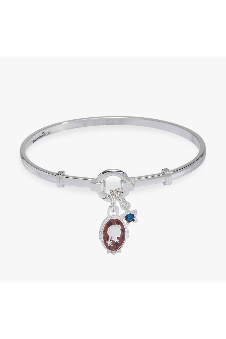 American Girl® Molly 'Lovable' Tension Bangle, Main, color, Silver