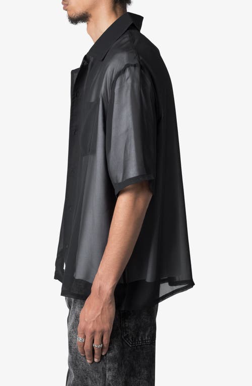 Mnml Oversize Sheer Camp Shirt