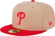 New Era Men's New Era Khaki Philadelphia Phillies 59FIFTY Fitted Hat