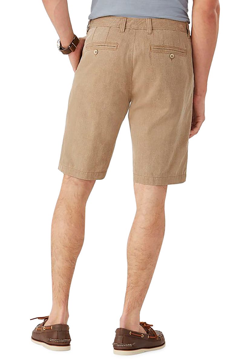 Tommy Bahama Havana Herringbone Silk Blend Chino Shorts, Alternate, color, 