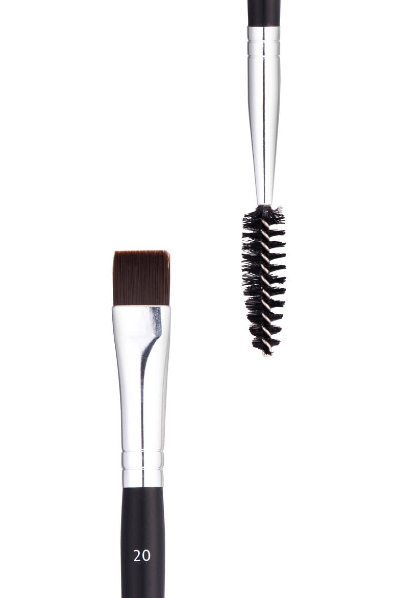 #20 Dual Ended Brow & Eyeliner Brush, Alternate, color, NO COLOR