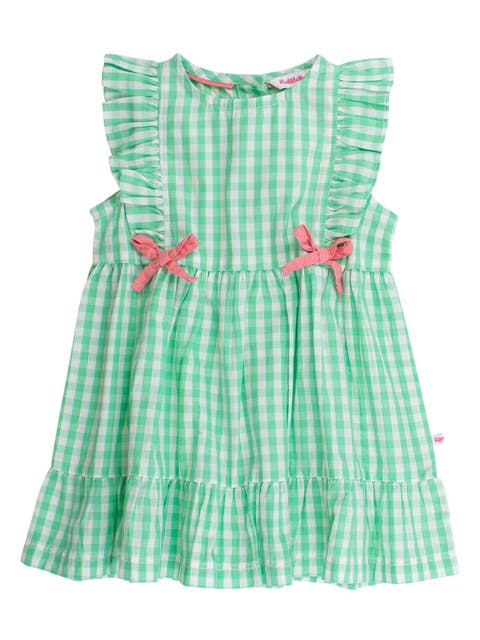 Sleeveless Pinafore Bow Dress
