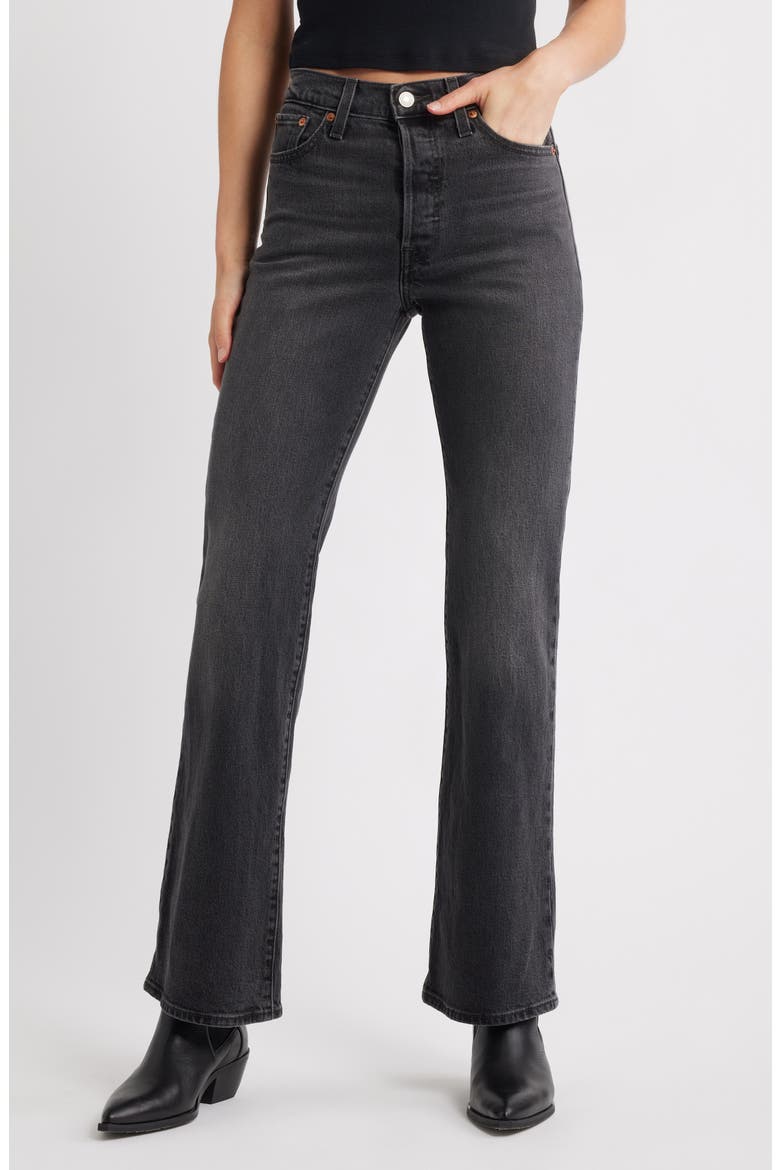 Wedgie High Waist Bootcut Jeans, Main, color, ON THE TOWN NO CRACKLE