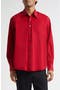 selected Lipstick Red Super Poplin