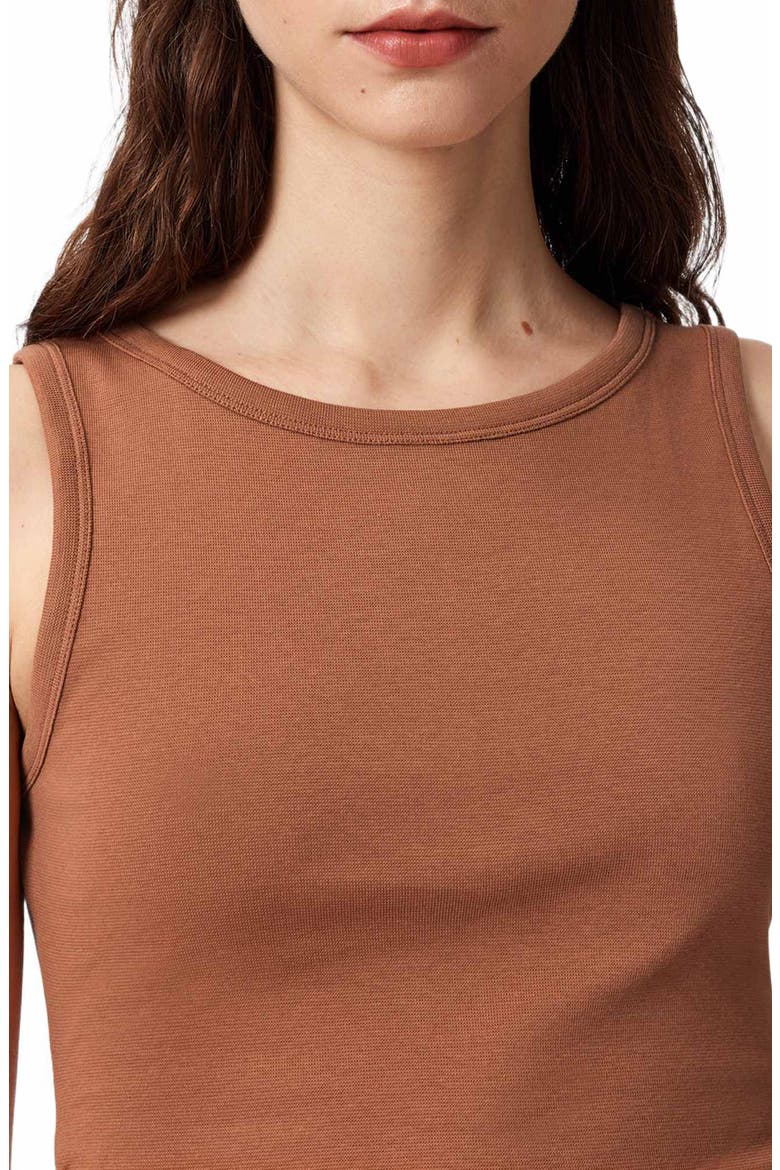 Katarina Stretch Cotton Tank, Alternate, color, PECAN BROWN