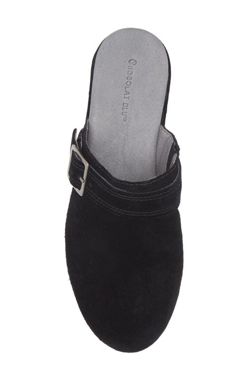 Chocolat Blu Yogi Platform Wedge Mule In Black