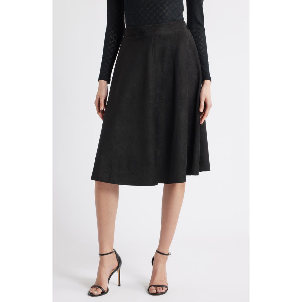 Nikki Lund Cecilia Faux Suede A-line Skirt