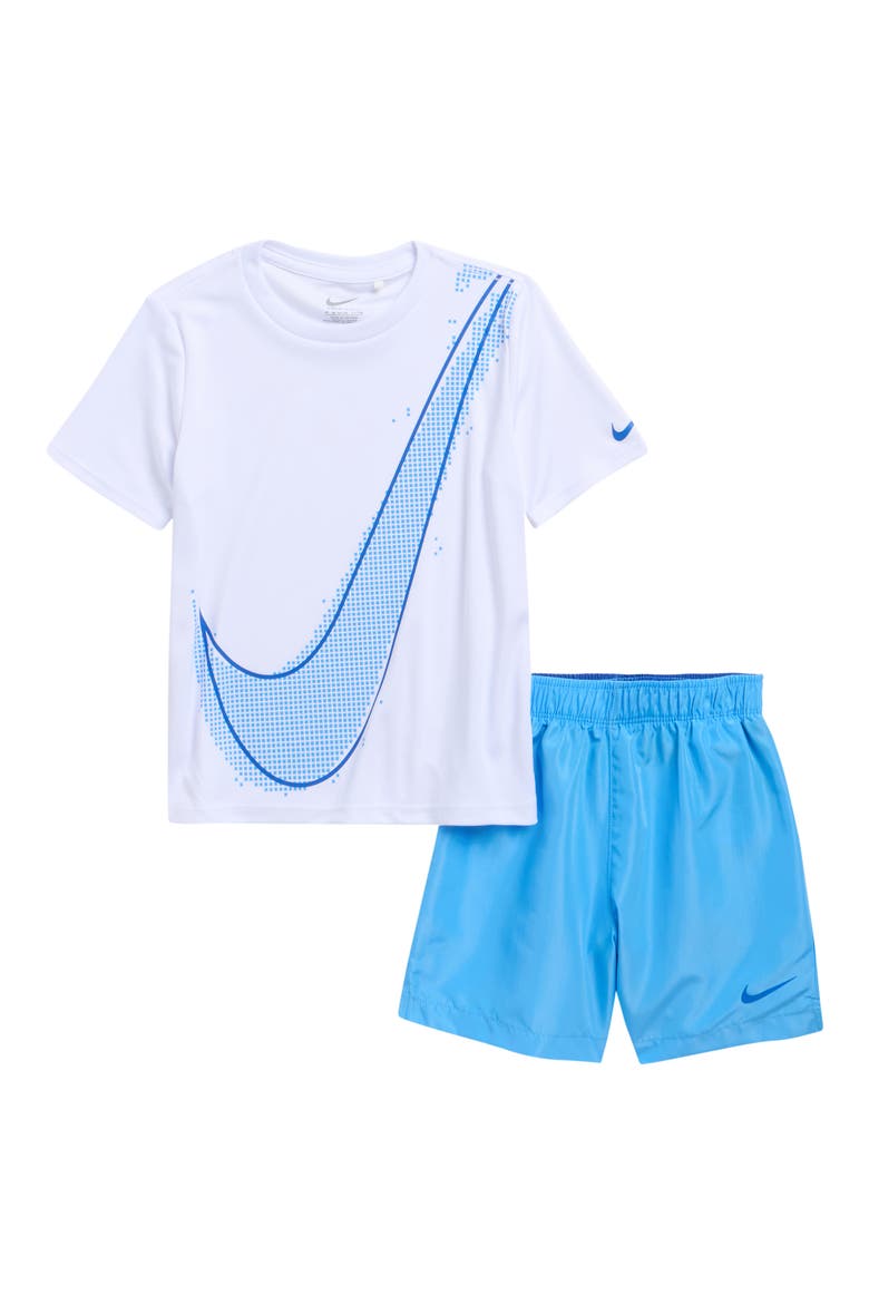 Kids' Sportswear Dri-FIT T-Shirt & Shorts Set, Main, color, UNIVERSITY BLUE