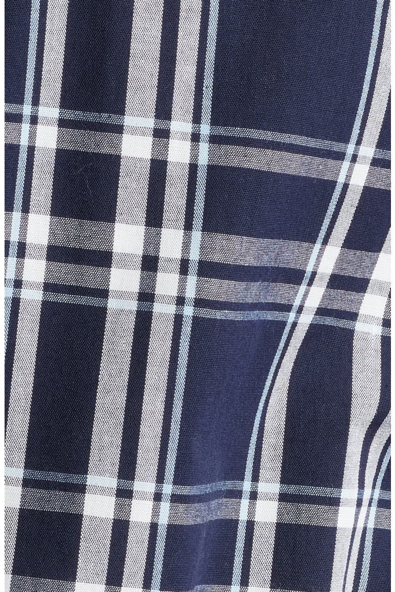 Plaid Cotton Oxford Cloth Robe, Alternate, color, SHADE