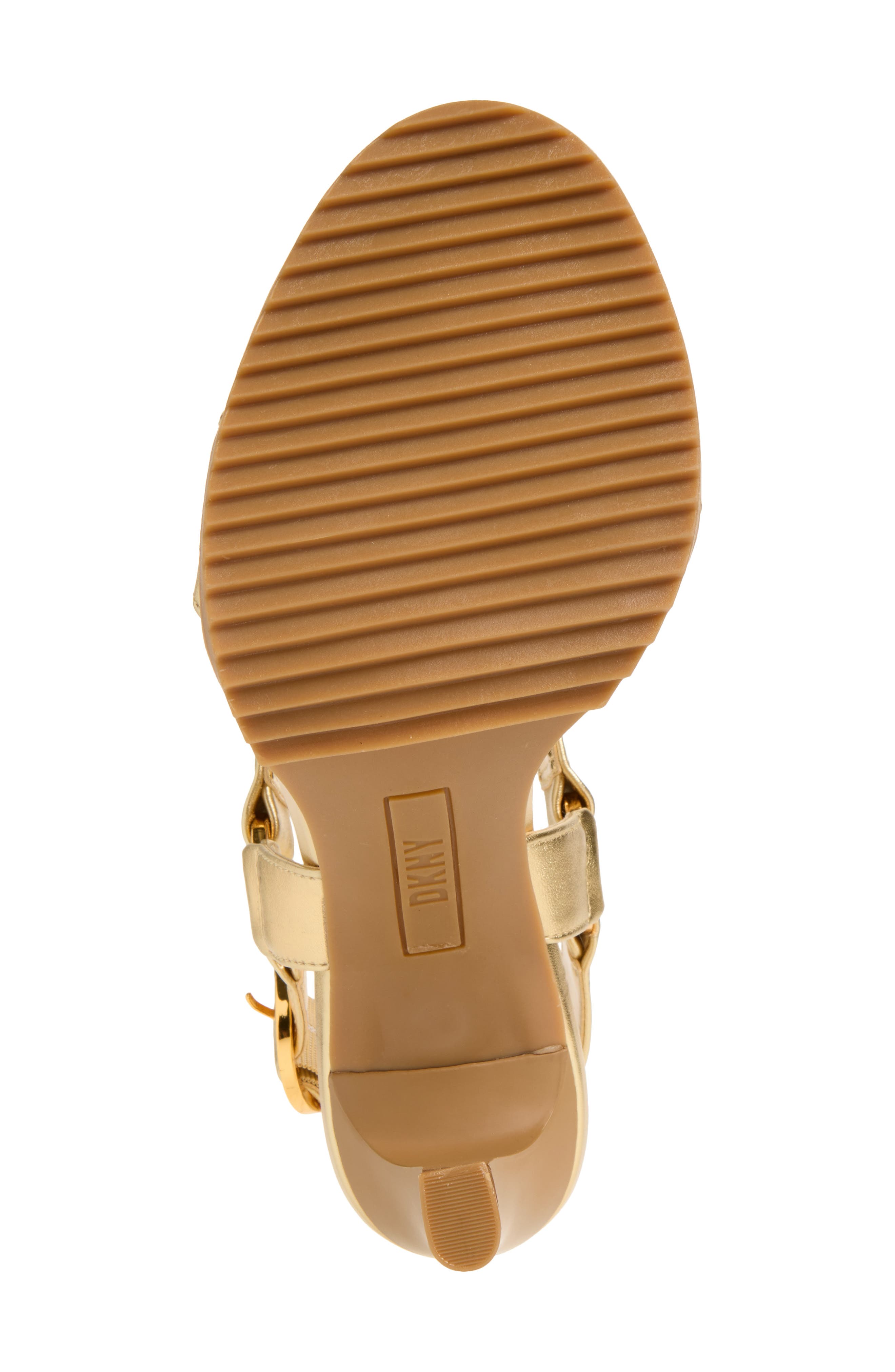 DKNY Blaire Ankle Strap Sandal, Alternate, color, Gold