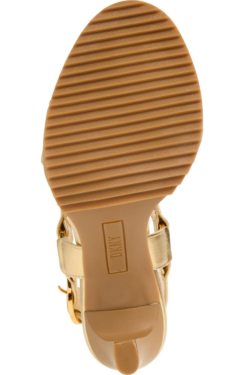 DKNY Blaire Ankle Strap Sandal, Alternate, color, Gold