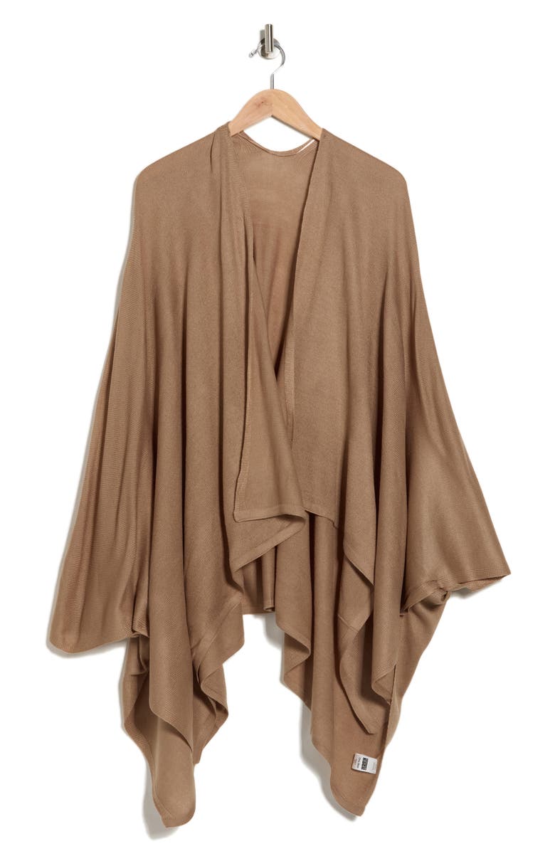 NORDSTROM RACK Easy Lightweight Ruana, Alternate, color, Tan
