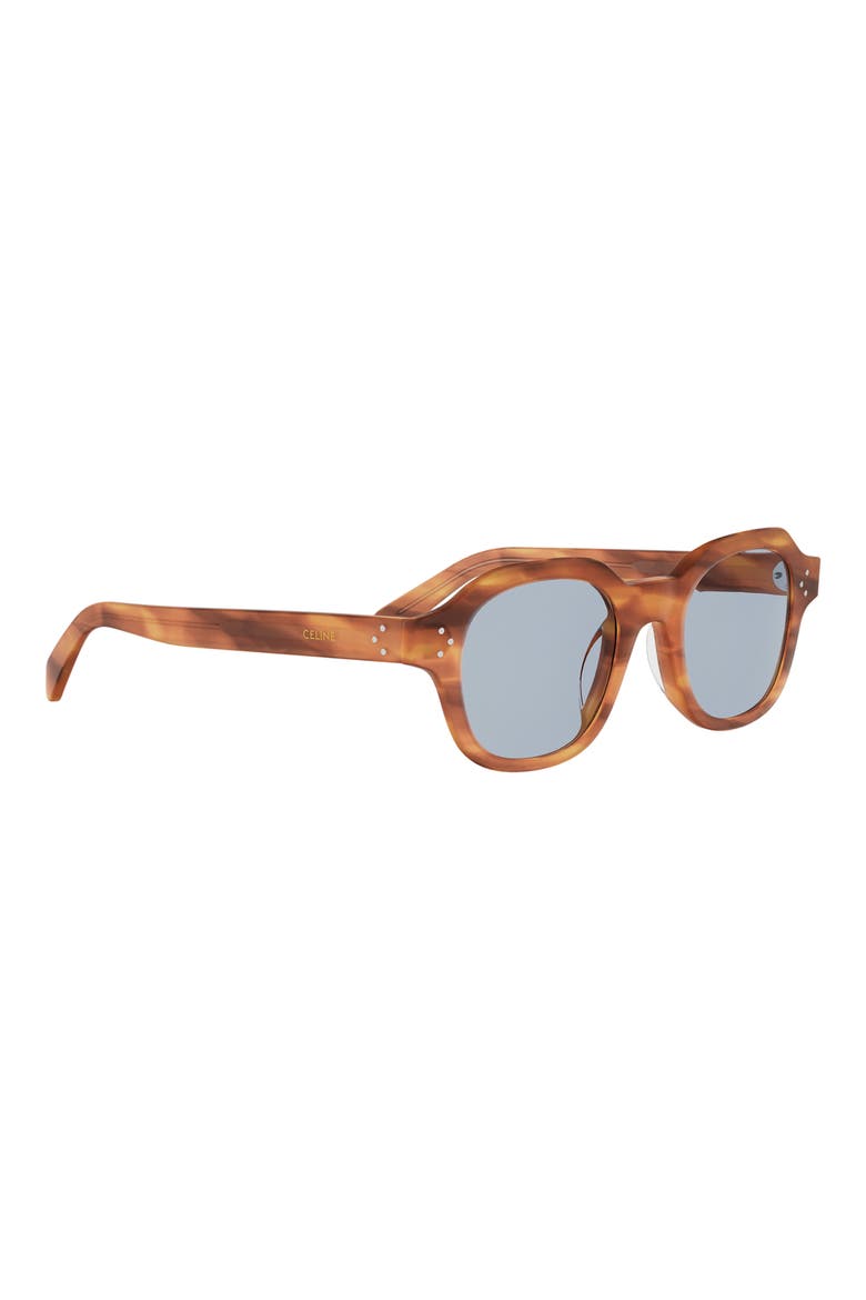 3 Dots 48mm Round Sunglasses, Alternate, color, BLONDE HAVANA / BLUE