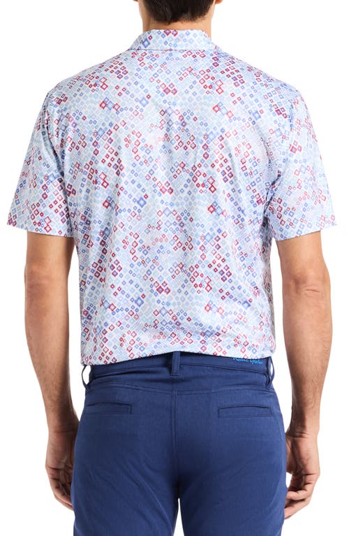 Robert Graham Watkins Geo Print Polo In Blue
