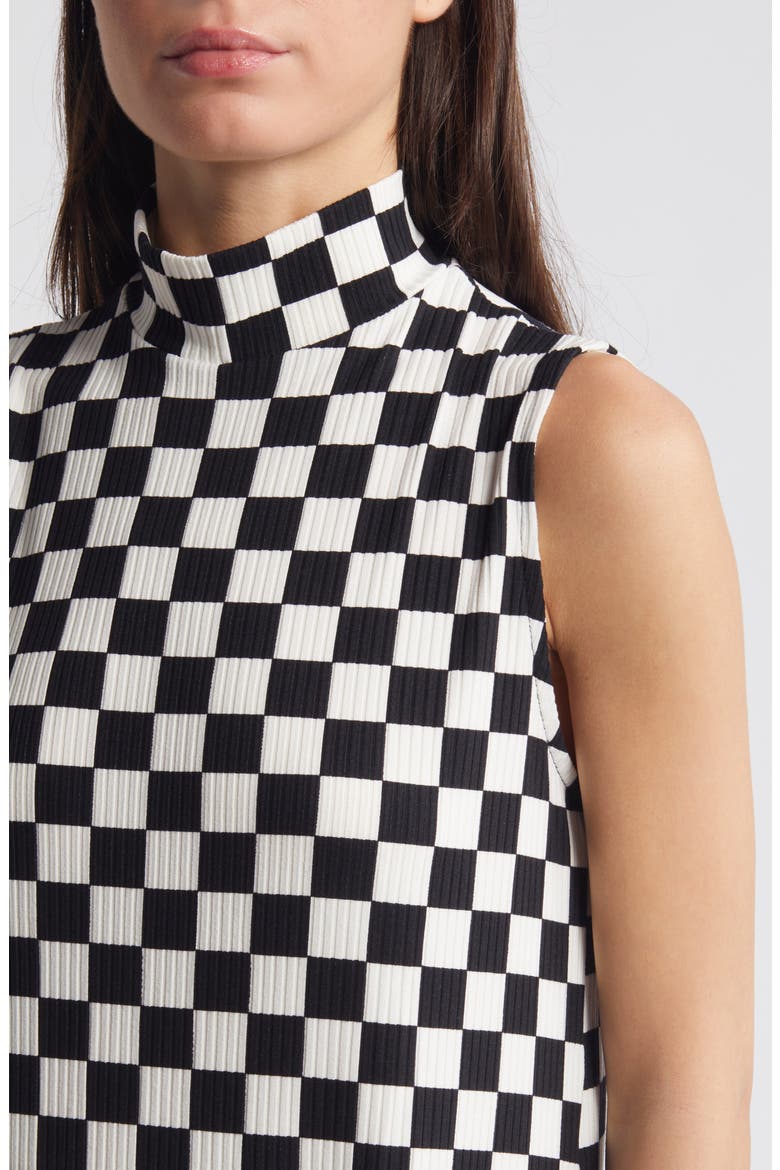 Gigi Check Top & Pants Set, Alternate, color, BLACK AND WHITE