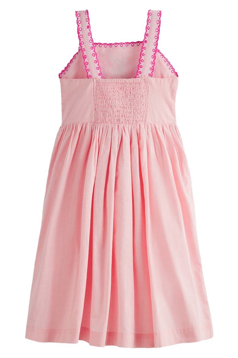 Kids' Embroidered Cotton Sundress, Alternate, color, PINK JUNGLE EMBROIDERY