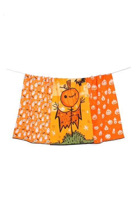 Set of Three The Guard & Ghost Halloween Kitchen Towels