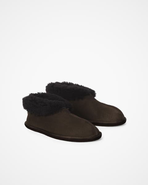 British Shearling Bootee Slippers