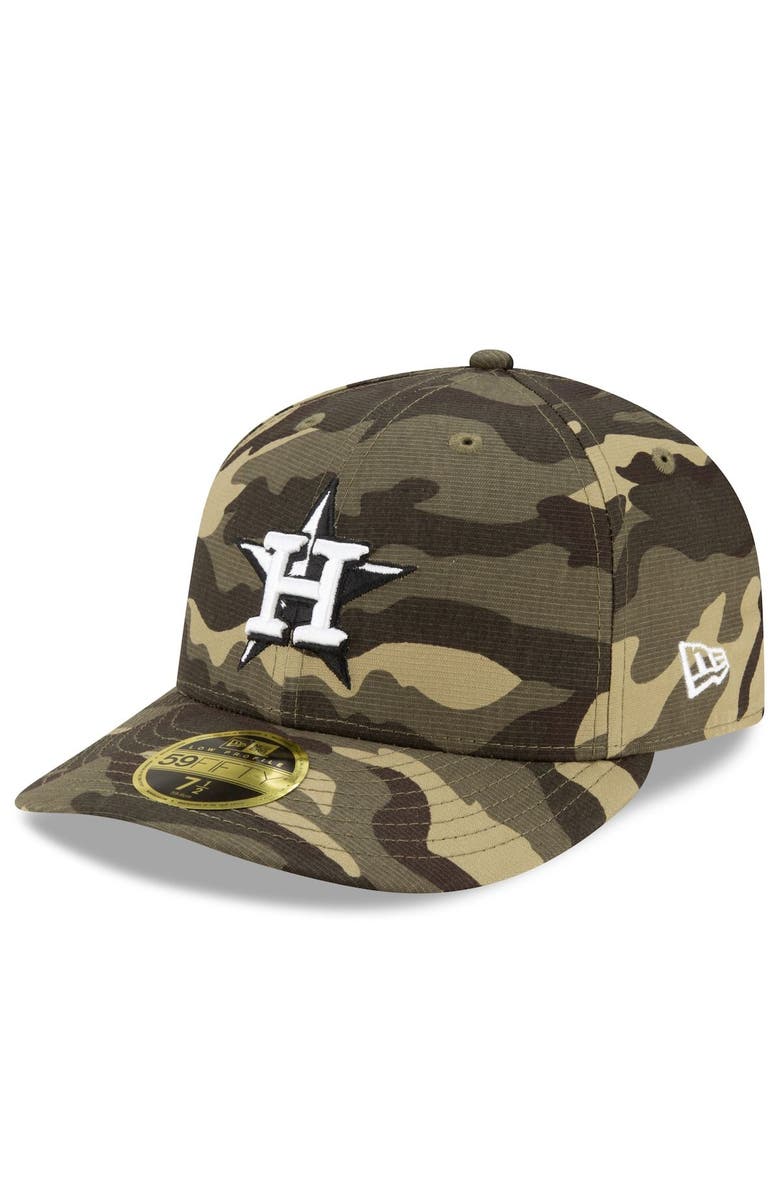 New Era Men's New Era Camo Houston Astros 2021 Armed Forces Day On-Field Low Profile 59FIFTY Fitted Hat, Alternate, color, 