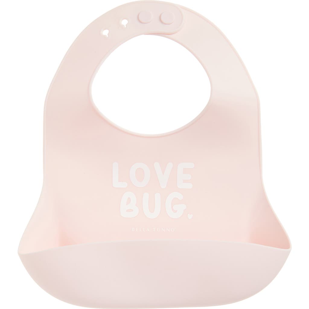 Bella Tunno Love Bug Silicone Wonder Bib in Pink  product