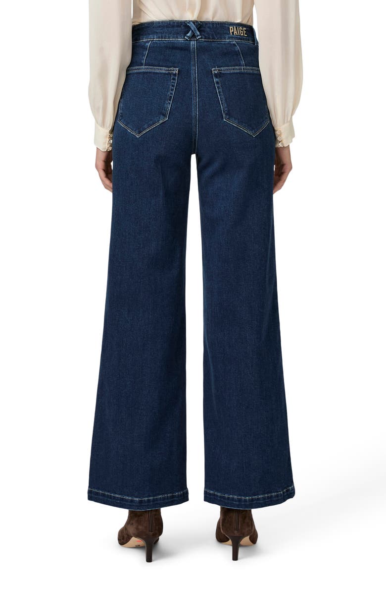 PAIGE Anessa Seamed High Waist Wide Leg Jeans, Alternate, color,