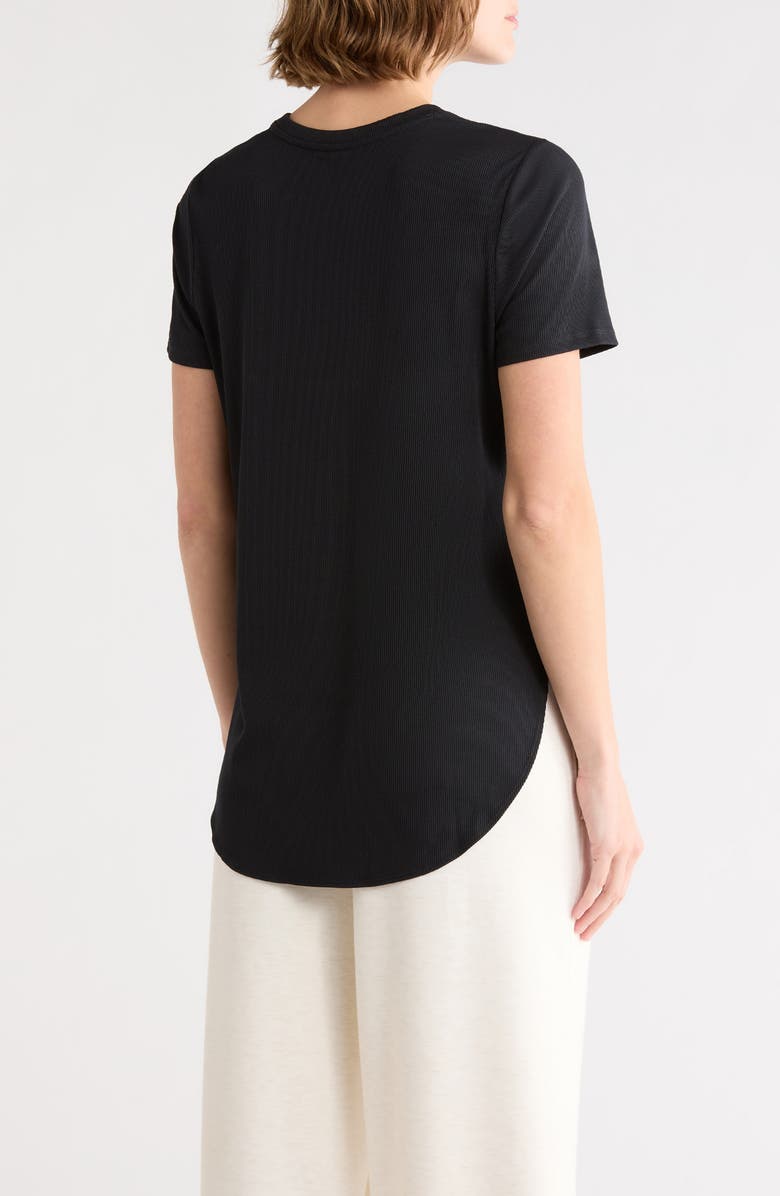 SKECHERS GoWalk<sup>®</sup> Rib Tunic T-Shirt, Alternate, color, Bold Black