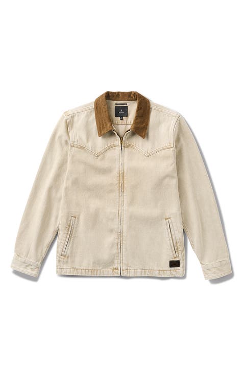 Hwy 1 Corduroy Collar Denim Jacket