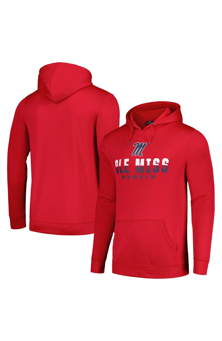 COLOSSEUM Men's Colosseum Red Ole Miss Rebels Lantern Pullover Hoodie, Main, color, Red