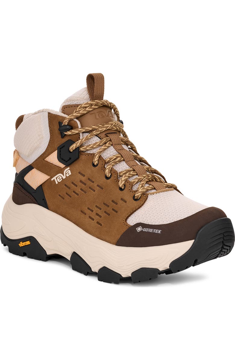 Teva Grandview Max Gore-Tex<sup>®</sup> Waterproof Hiking Boot, Main, color, Honey Brown/ Birch