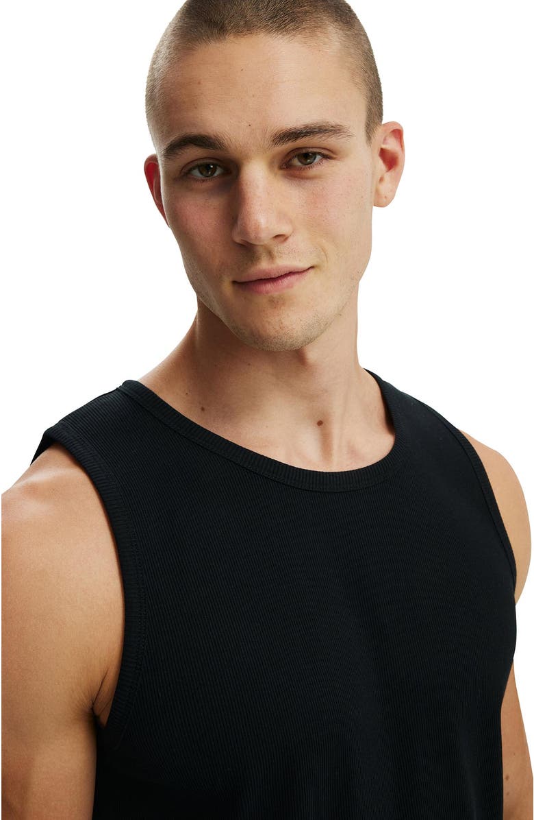 Cotton On Men's Rib Tank, Alternate, color, 