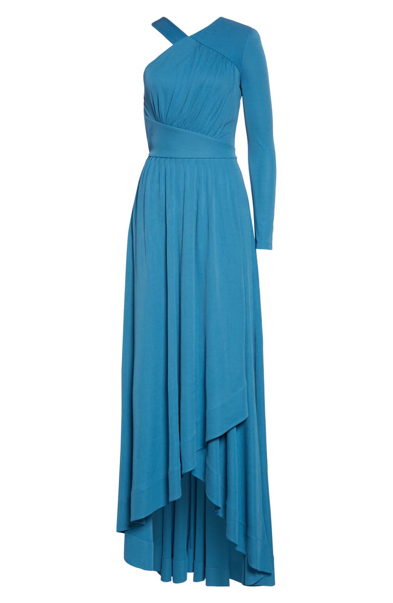 Givenchy Draped One-Shoulder Crepe Jersey Gown, Alternate, color, 