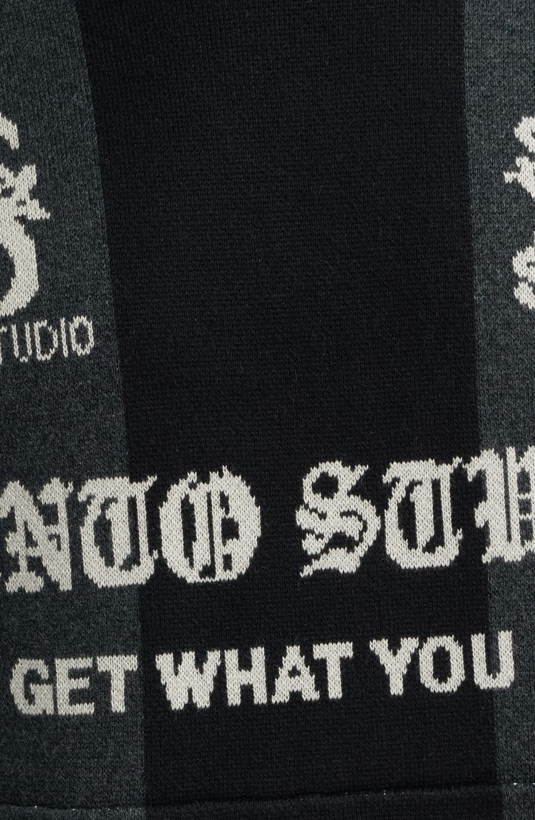 SANTO STUDIO Palermo Knit Hoodie, Alternate, color, Black