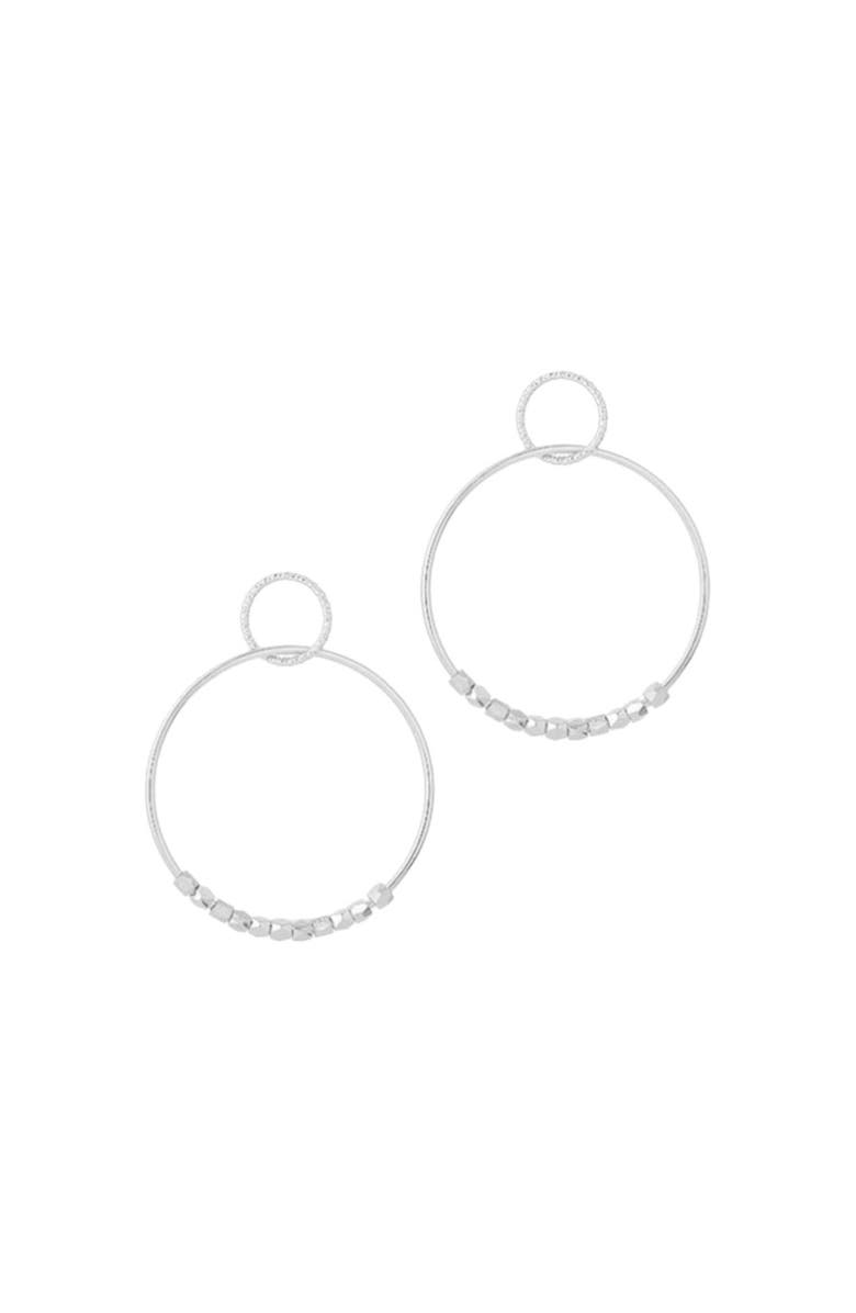 Hollywood Sensation Large Hoop Earrings, Main, color, Silver