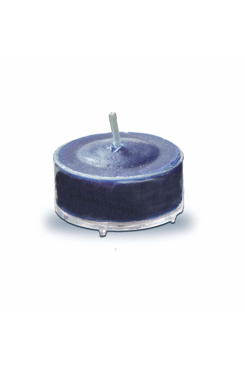 Color Studio Tealight Candles Set of 8 Navy Smokeless Wax, Alternate, color, Blue