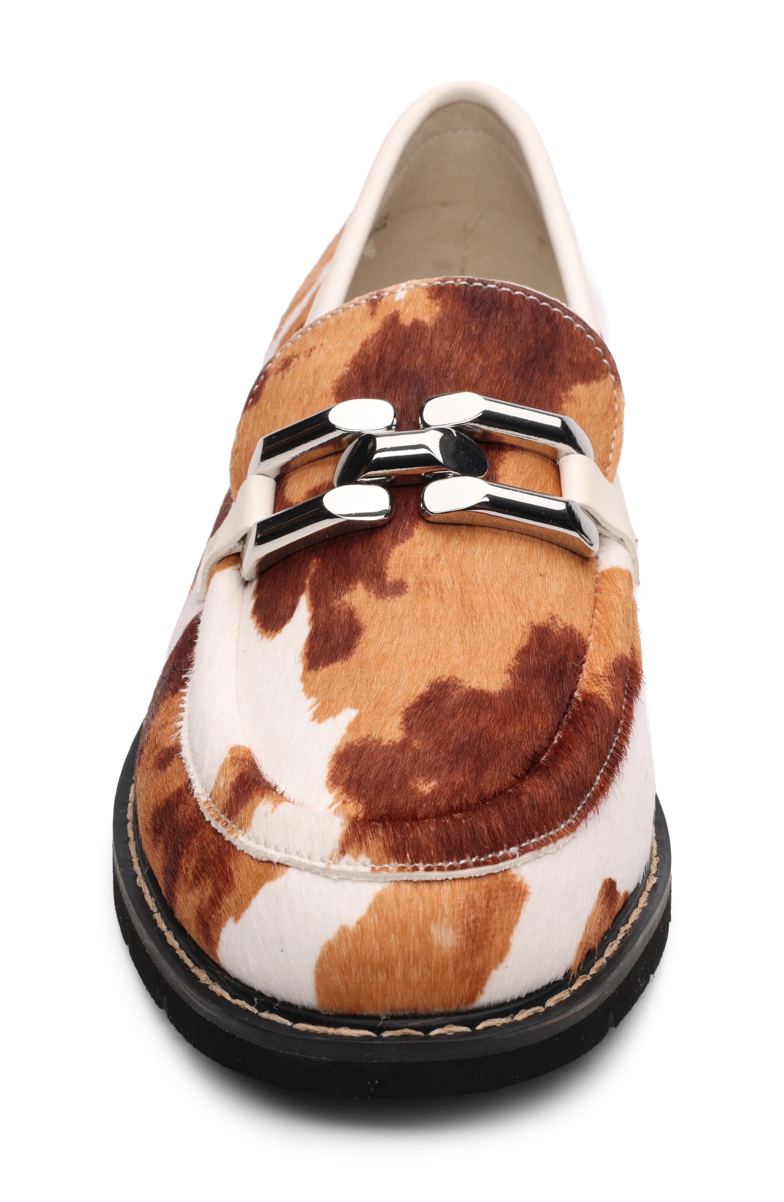Sanctuary Whitney Genuine Calf Hair Bit Loafer, Alternate, color, Milk Multi