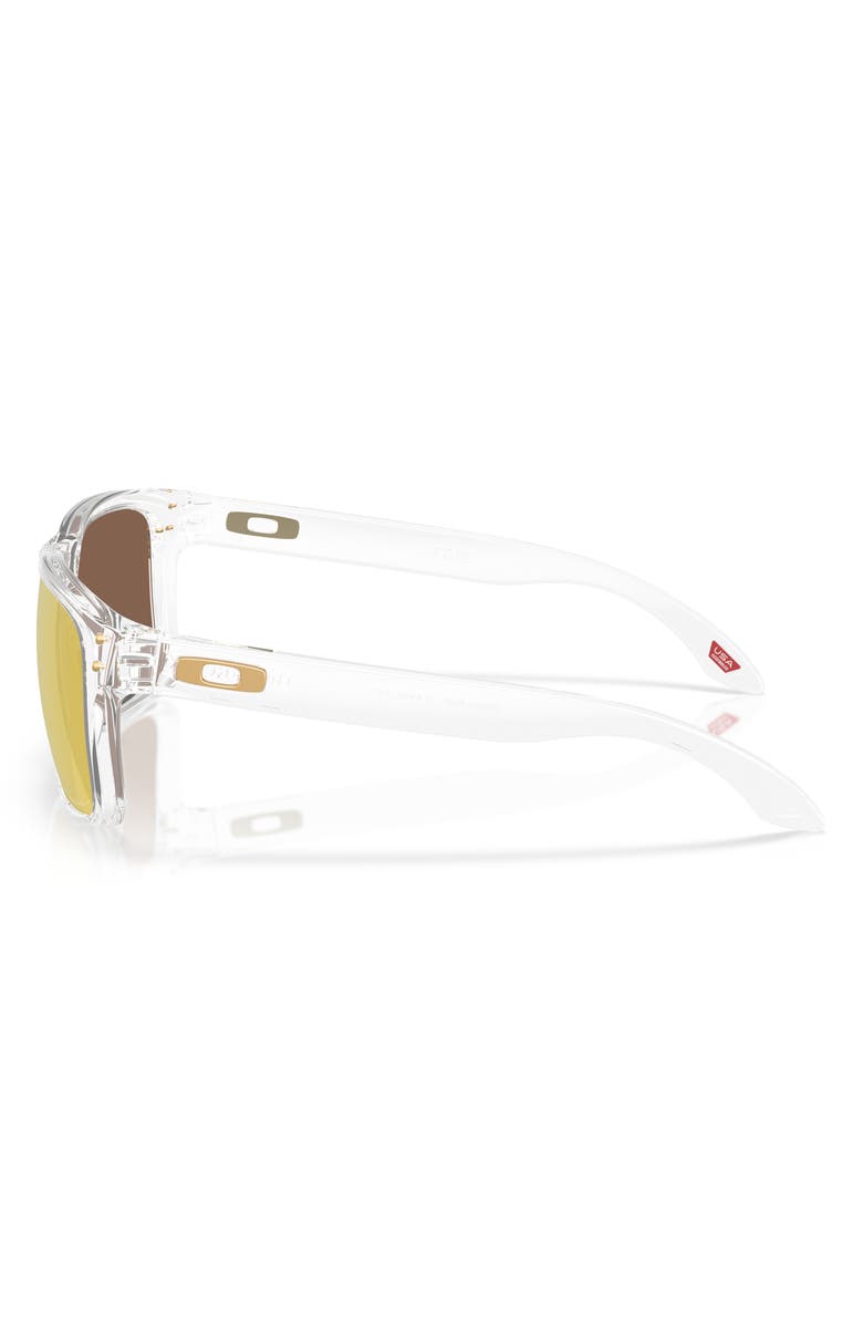 Oakley 55mm Polarized Prizm<sup>™</sup> Square Sunglasses, Alternate, color, Clear