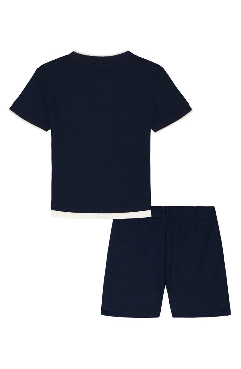 Tommy Hilfiger Logo Polo & Shorts Set, Alternate, color, Navy