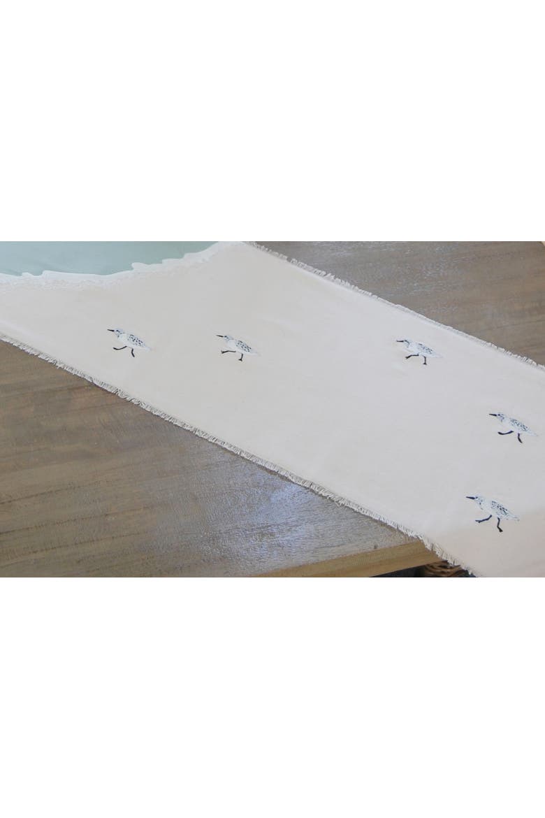 Sand Piper Sprint Coastal Table Runner 14" x 72", Alternate, color, Blue