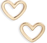 Kiara by Ki-Ele Classic Heart Stud Earrings