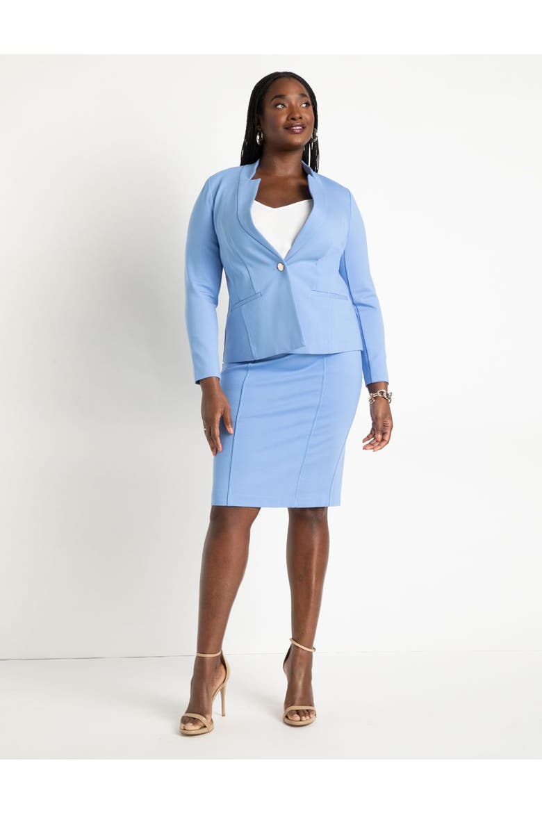 The Ultimate Stretch One-Button Blazer, Alternate, color, MARITIME BLUE