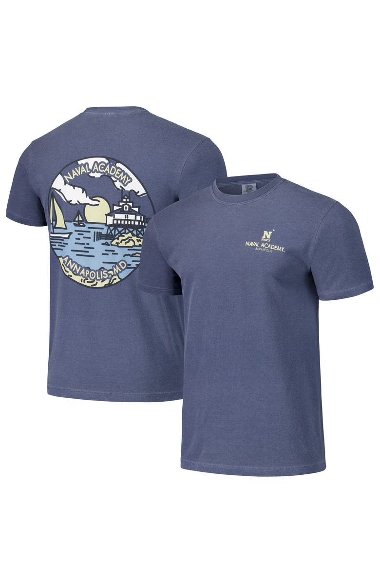 IMAGE ONE Unisex Navy Navy Midshipmen Scenic Comfort Colors T-Shirt, Alternate, color, 