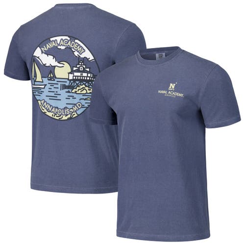 Image One Unisex Navy Navy Midshipmen Scenic Comfort Colors T-shirt
