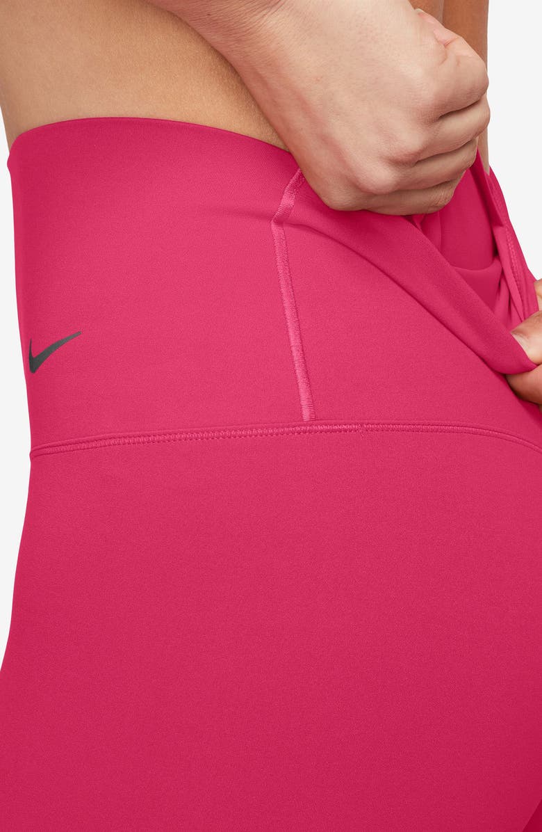 Nike Zenvy Gentle-Support High-Waisted 7/8 Leggings, Alternate, color, Rush Pink/ Black