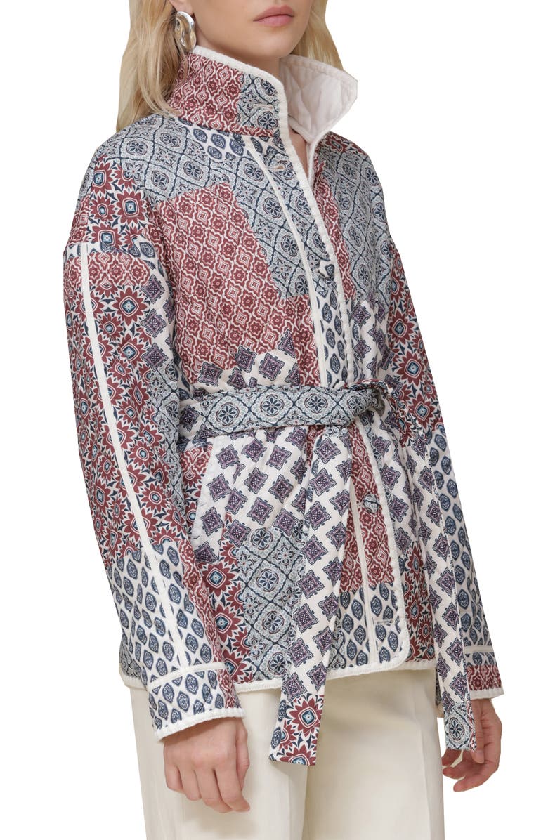 Bagatelle Barn Quilted Jacket, Alternate, color, Equestrian Patchwork