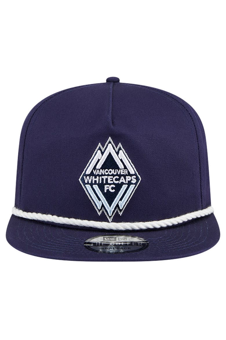 Men's New Era Navy Vancouver Whitecaps FC The Golfer Kickoff Collection Adjustable Hat, Alternate, color, Navy
