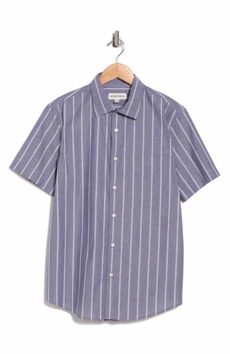 Nordstrom Cotton Poplin Short Sleeve Button-Up Shirt