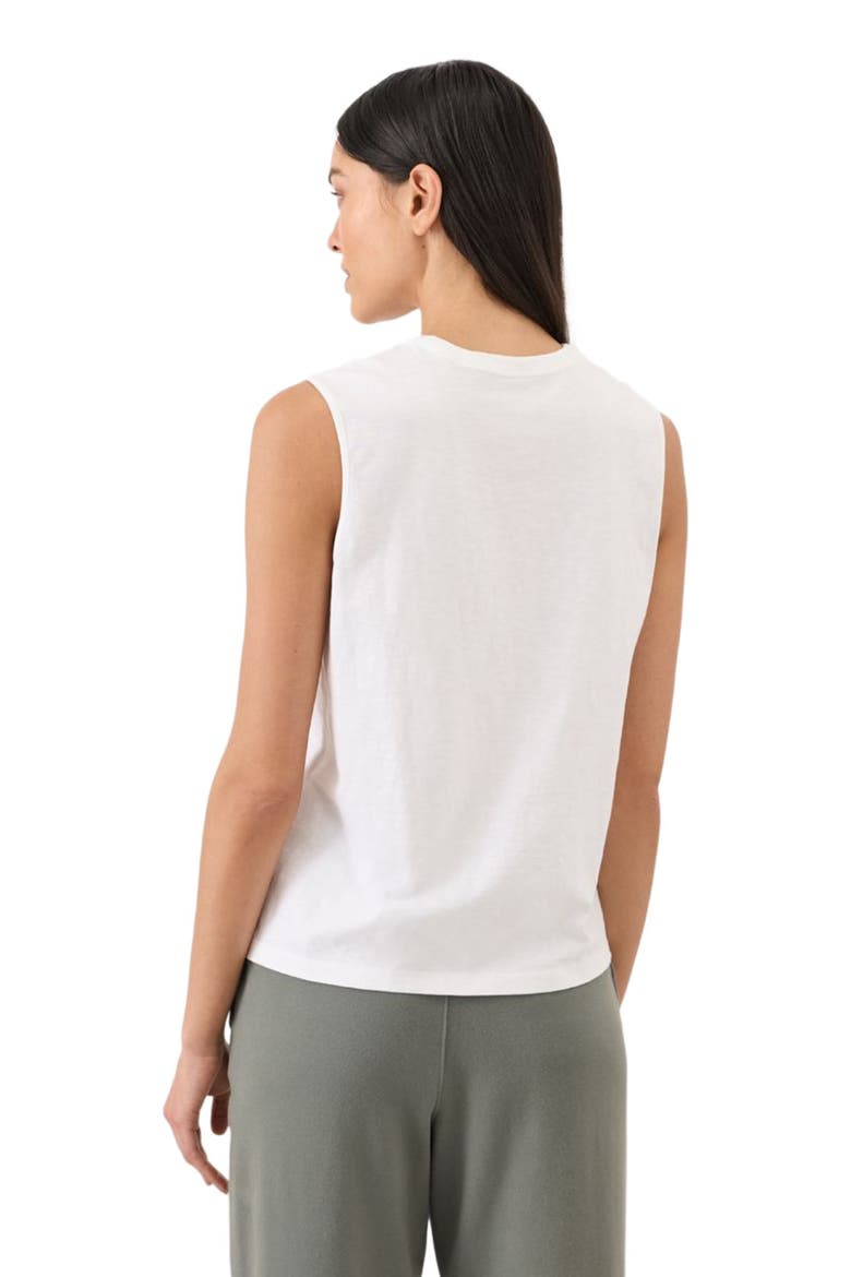 Organic Cotton Soft-Slub Essential Tank, Alternate, color, White